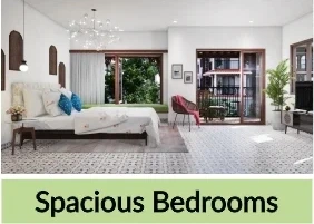 Spacious Bedrooms